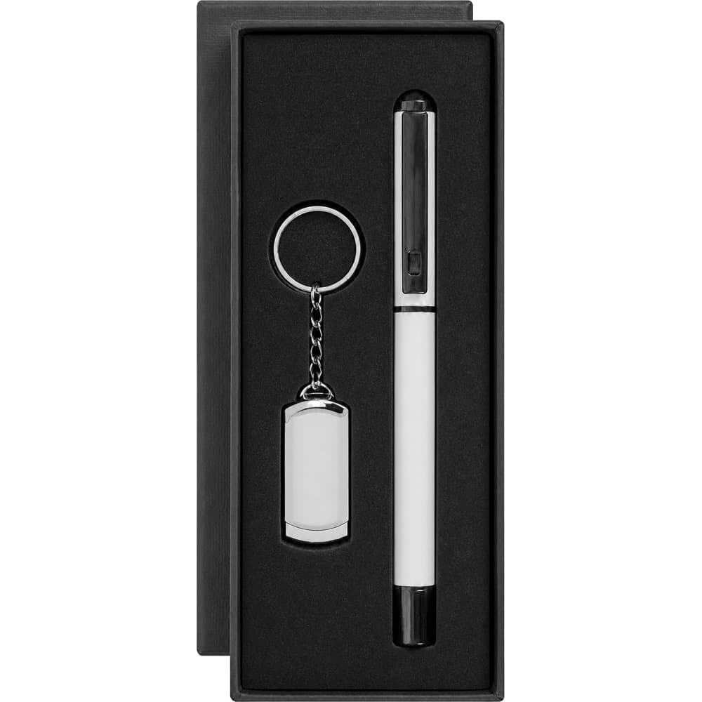 Metal USB Bellek ve Kalem Seti 16 GB – 8210-16GB