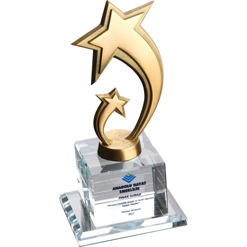Kristal Plaket 10 x 20 cm – EKT-230