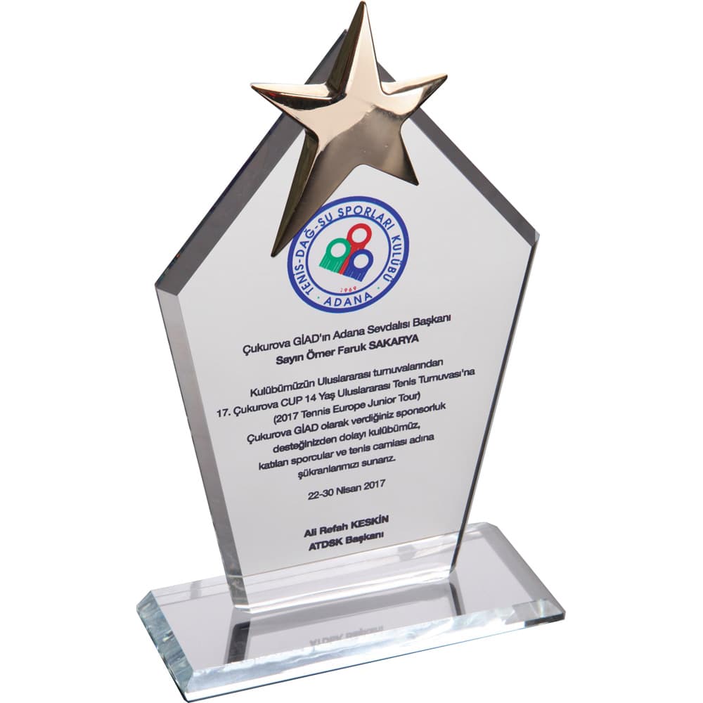 Kristal Plaket Şeffaf – EKT-170-SFF