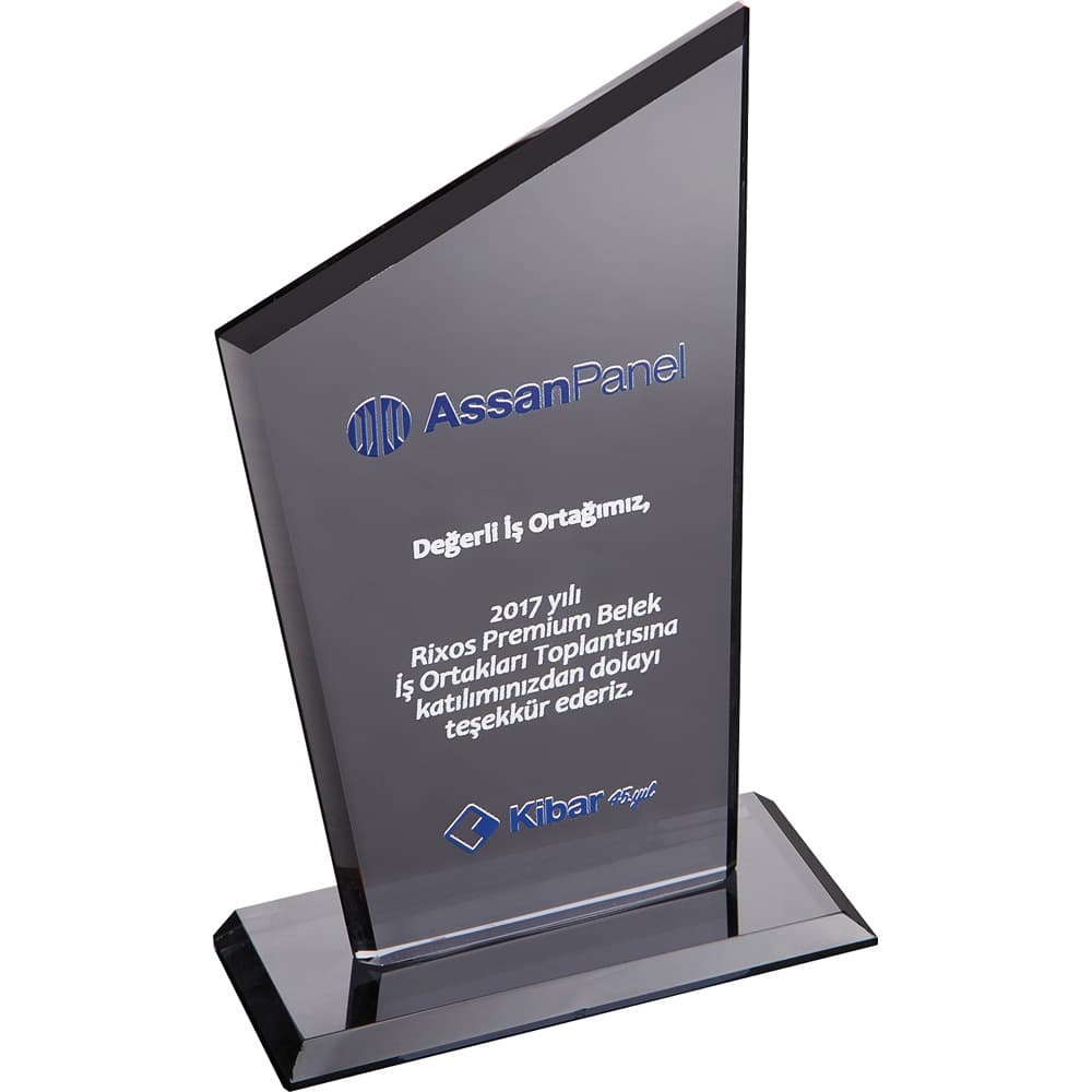 Kristal Plaket Füme – EKT-310-FM