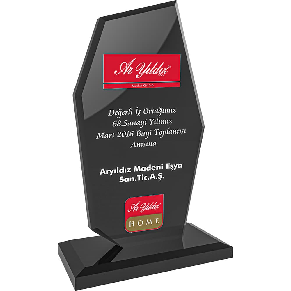 Kristal Plaket Füme – EKT-275-FM