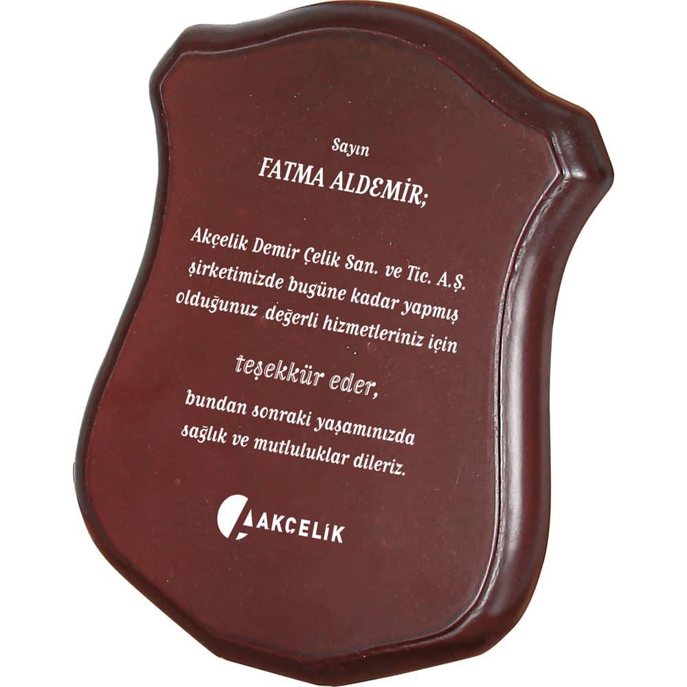 Ahşap Plaket 12 x 19 cm – BK-76