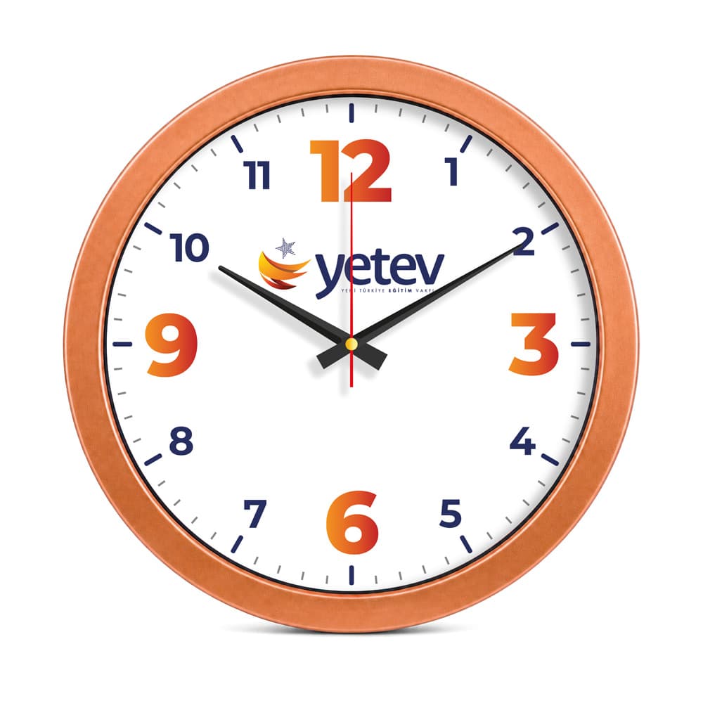 Metalize Duvar Saati Bronz – V30-575-B
