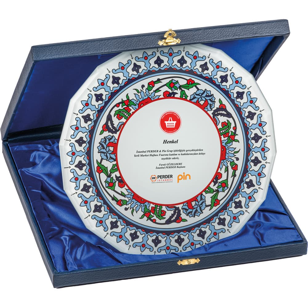 Kutulu Kristal Plaket 25 x 25 cm – EKT-450