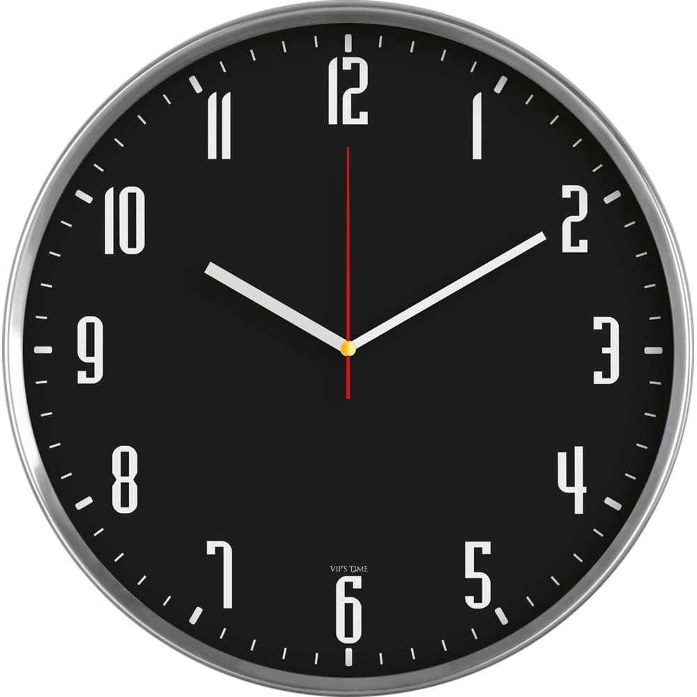 Paslanmaz Metal Duvar Saati Ø 35 cm – V30-935