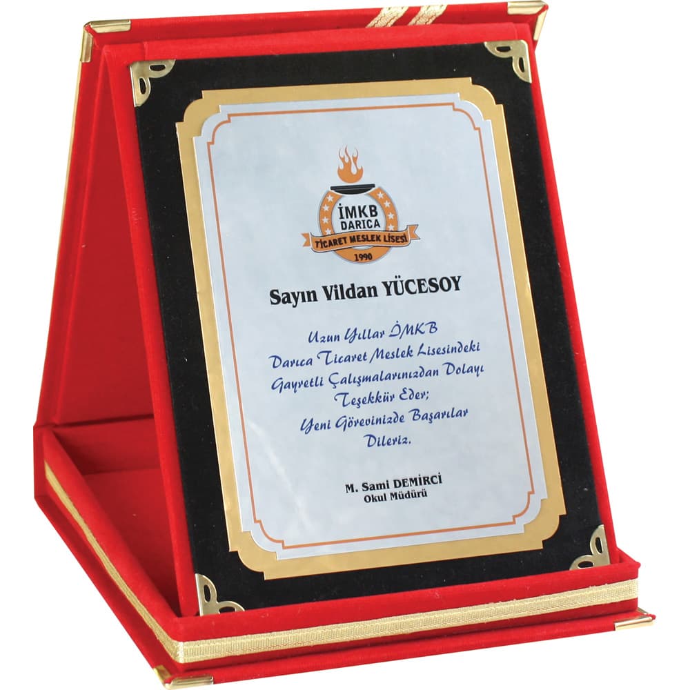Albüm Plaket Kırmızı – AP-01K-12x16