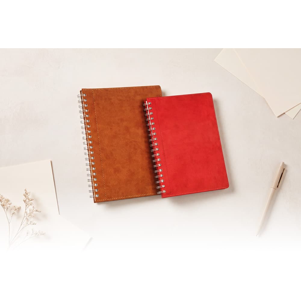 Spiralli Tarihsiz Defter Kırmızı – Bağcılar-17x24-K (4)